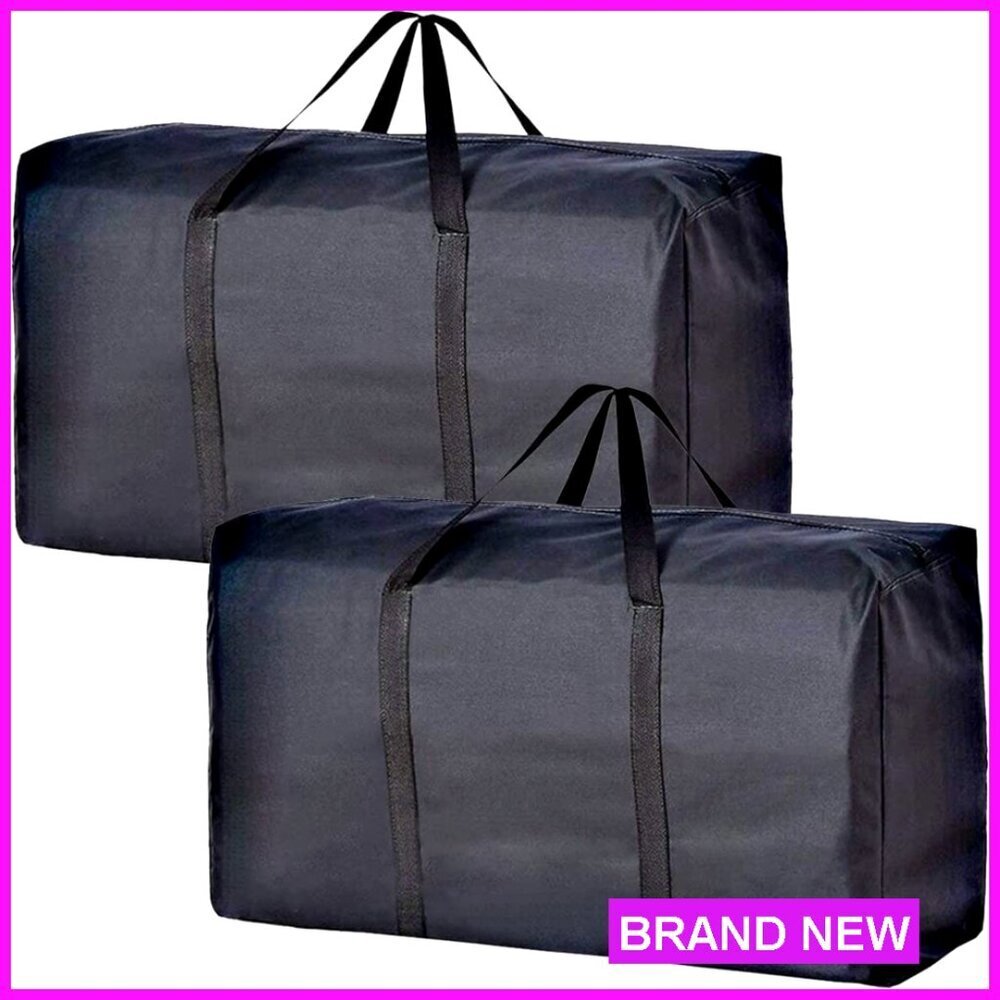 Extra Large Storage Bags with Zippers, 2 Pack for Moving & Travel